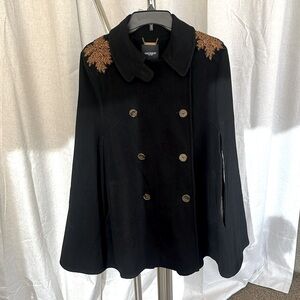 Gryphon New York Trench Coat Cap with beading Small